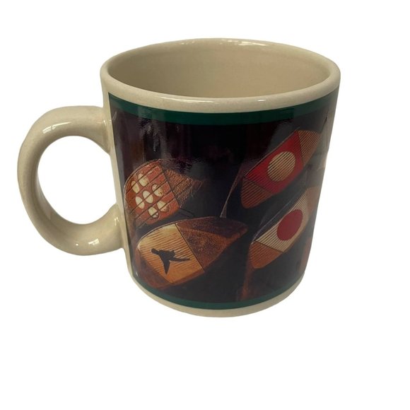 GOLF CLUBS Mugs Cups Coffee Tea Cocoa Golfer Sport Multicolor Ceramic - Picture 1 of 8